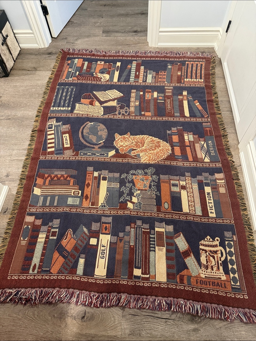 Tapestry Throw Blanket Circa 1990